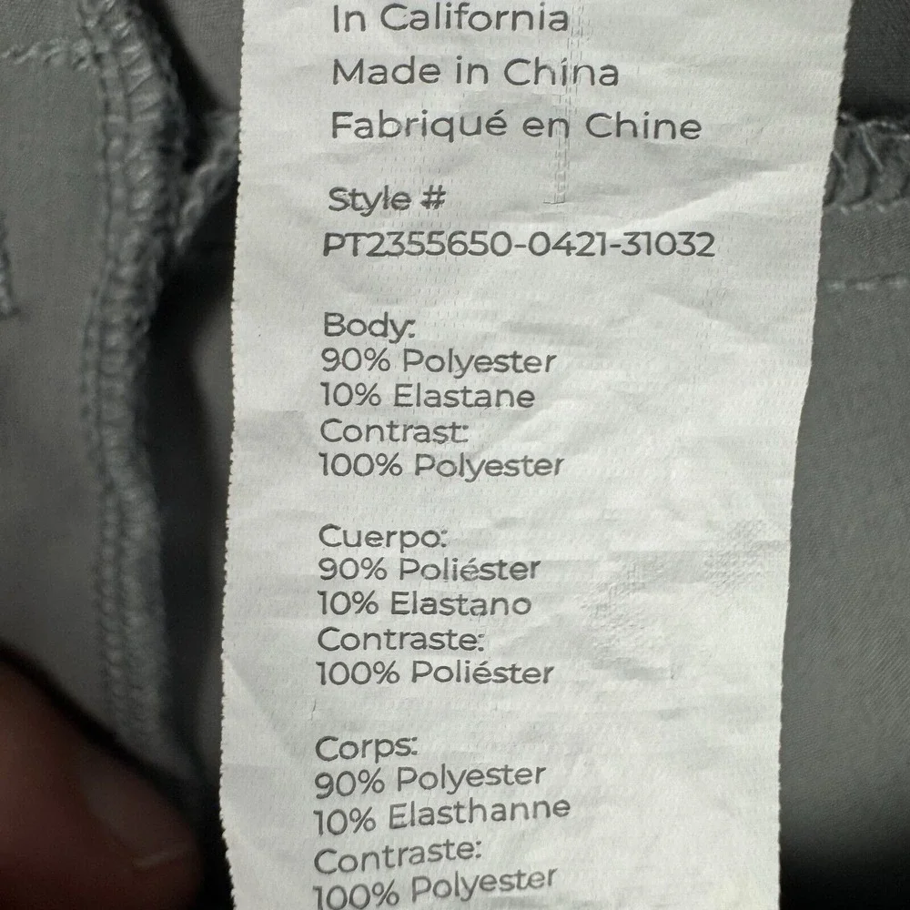 Fabletics The Only Pants‎ Mens 31x30 Slim Fit Performance Stretch Golf Gray - Picture 11 of 11